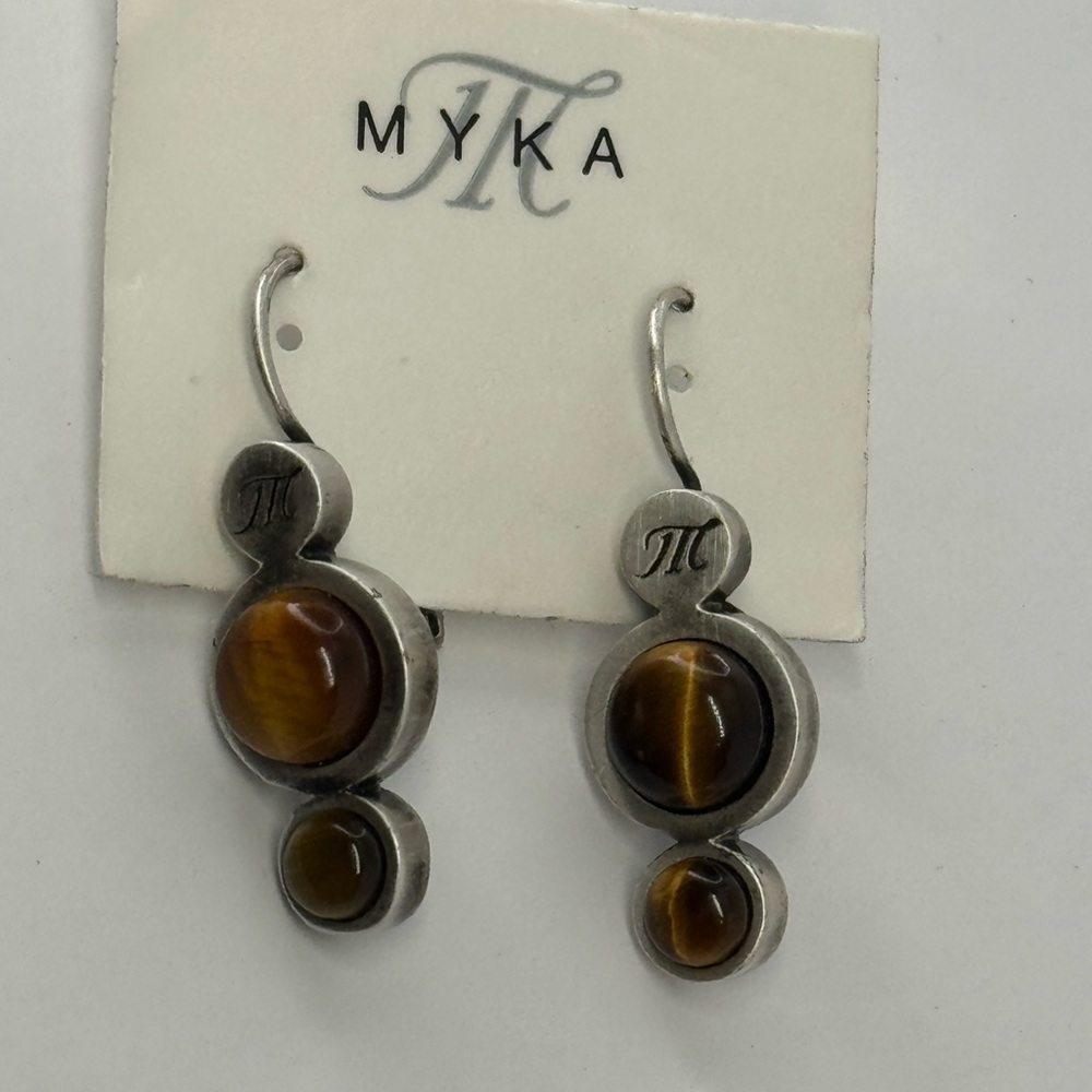 Myka tigers eye Earrings
